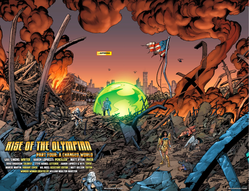 Illustration for article titled Wonder Woman Finds Guilt, Grumpiness At End Of The World